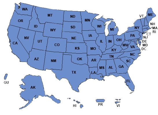 US map image