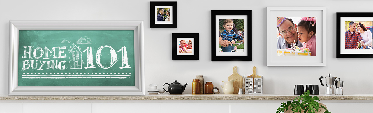 Home buying 101 - Family Frames hanging on the wall