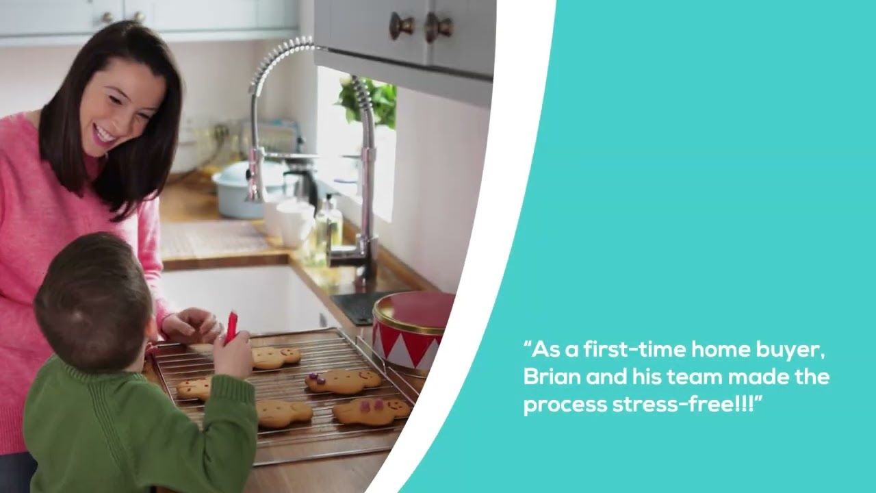 lady helping her son with cookies