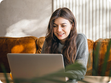Lady on her laptop